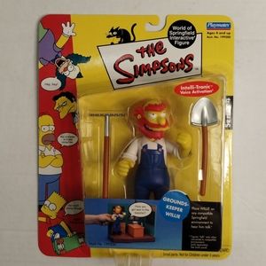 The Simpsons Grounds Keeper Willie Figure Series 4 Ages 4 & up nwt